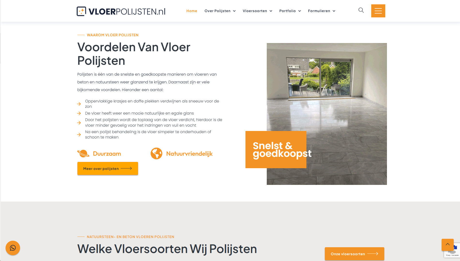 Website vloerpolijsten.nl - gemaakt door Web Adapt